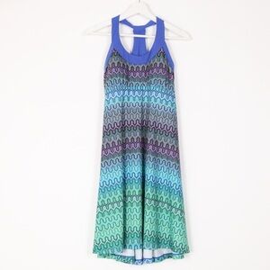 Prana Blue and Green Mini Dress